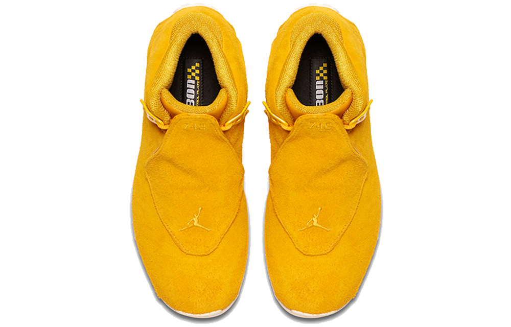 Yellow jordans 18 shop
