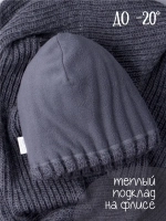 Шапка зимняя для девочки с помпоном и снуд