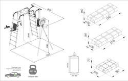 Детский спортивный комплекс для дачи ROMANA Fitness