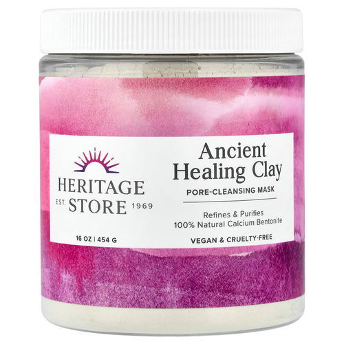 Heritage Store, Ancient Healing Clay, маска для очищения пор, 454 г (16 унций)