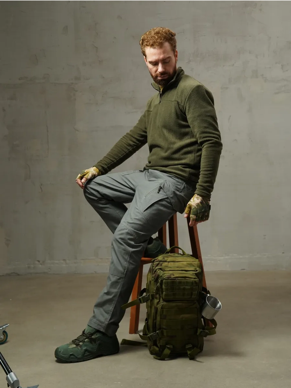 Брюки карго хлопковые в стиле Casual