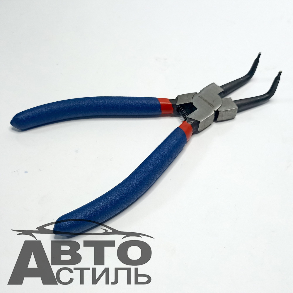 Сжим стопорных колец 180мм CRV "МаякАвто" профессиональный (ЗАГНУТЫЙ) 609182