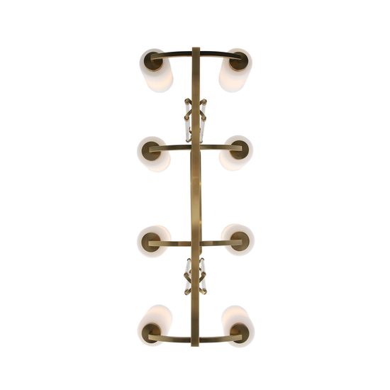 SL1403.333.08 Люстра подвесная ST-Luce Латунь/Прозрачный E27*8 40W OPALUS