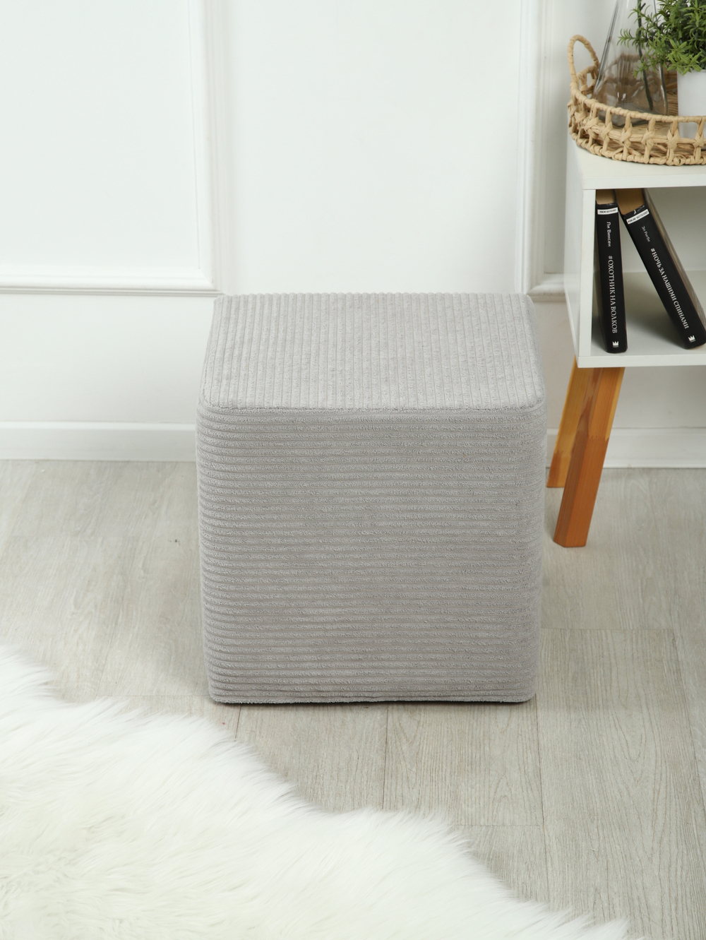 Пуф Mini серый