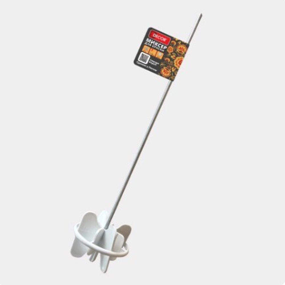 Миксер для краски пластик.  d76 мм, 450 мм   PROFI  DECOR 999-076