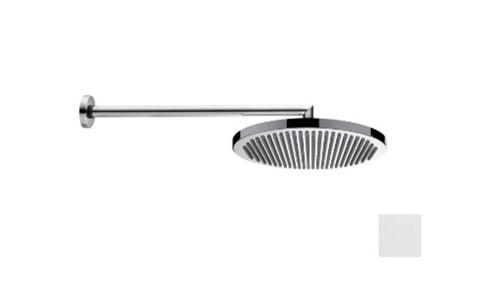 Bossini Apice душ верхний Ø280 мм, настенный кронштейн 400 мм, цвет белый матовый