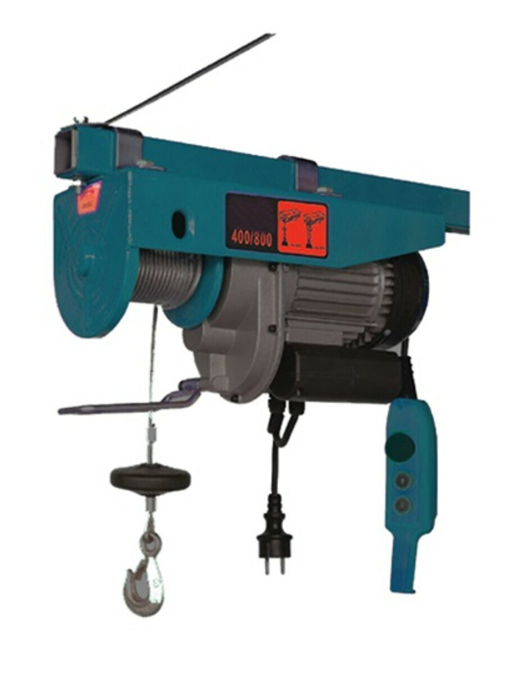 Таль подвесная 600/1200 кг (220V, 1800W, высота подъема: 600кг - 12м, 1200кг - 6м) Forsage F-TRH1200