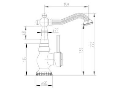 ZorG A 309U-BR смеситель на умывальник