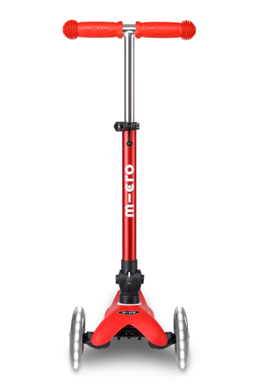 Самокат Mini Micro Deluxe складной LED красный
