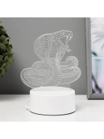 Светильник "Кобра" LED RGB от сети 13,8х9,5х15 см