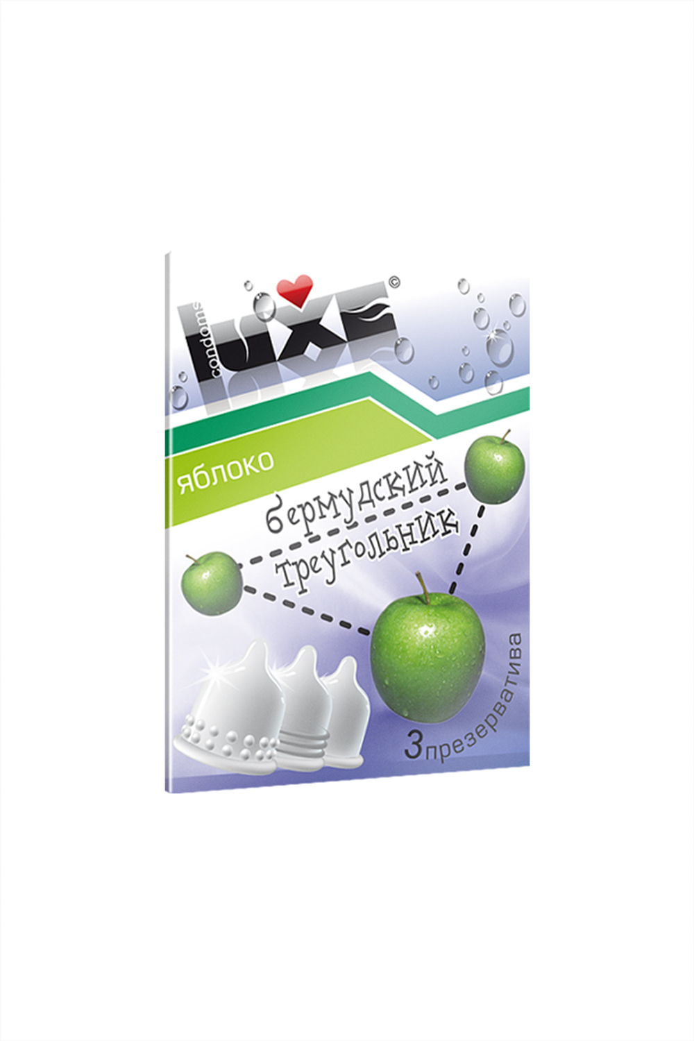 Презервативы Luxe конверт Бермудский треугольник яблоко 18 см 3 шт