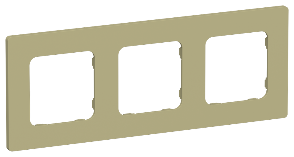 FLITE Рамка 3-местная РУ-3-К-ФлО оливковый IEK