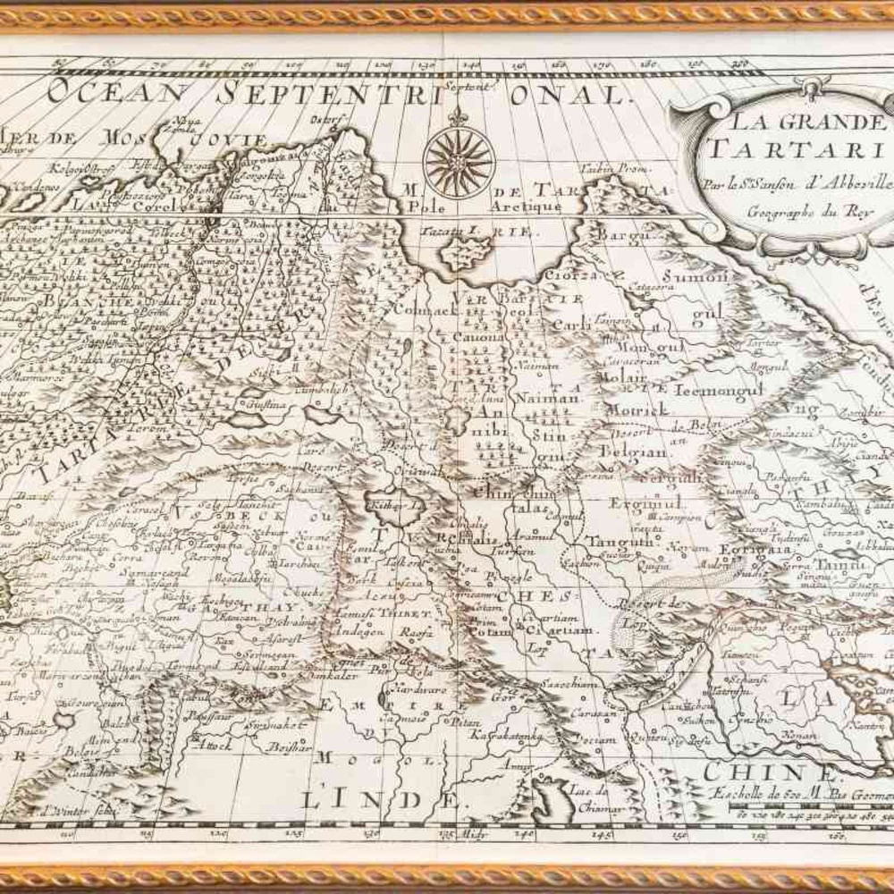 Винтаж: Антикварная карта «LA GRANDE TARTARIE»