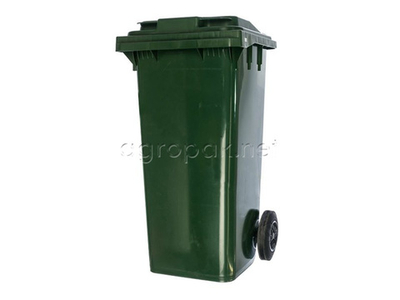 Бак Для Мусора 120Л, С Крышкой, На Колесах, П/Э, Мкт 120 Зеленый