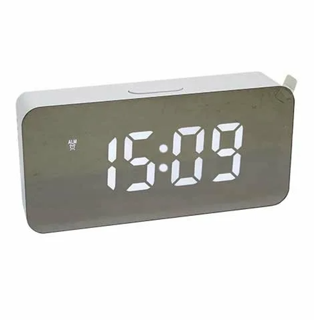 Часы зеркальные LED MIRROR DS-3622L/4 Green