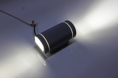 G-BD112-08S двусторонний прожектор 220V 4000K полукруг, 65 мм