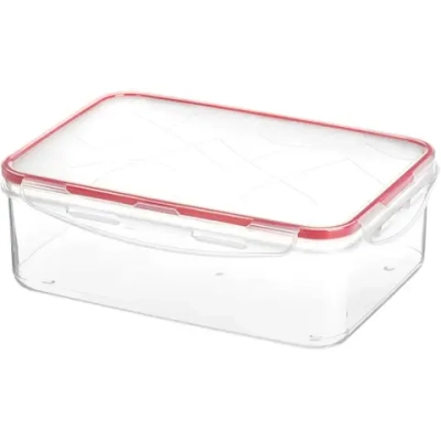 Контейнер для продуктов «Modena» прямоугольный 2,5л с защелками (бесцветный)