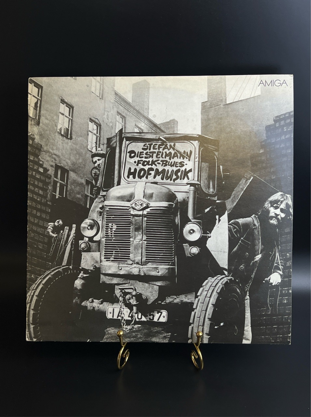 LP Stefan Diestelmann Folk Blues Band – Hofmusik. Виниловая пластинка 12 дюймов. ГДР.
