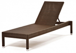 Шезлонг-лежак плетеный Tagliamento GS925, коричневый