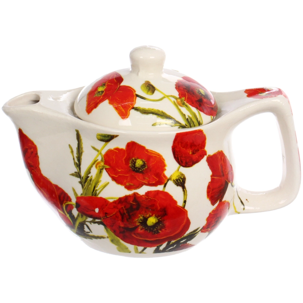 Чайник заварочный керамический 350мл с ситом «Маки»