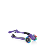 Детский 3-колесный самокат GLOBBER Junior Foldable Lights, фиолетовый