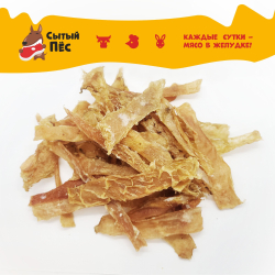 Лакомства для собак Сытый пёс / Рубец говяжий очищенный / 300 грамм