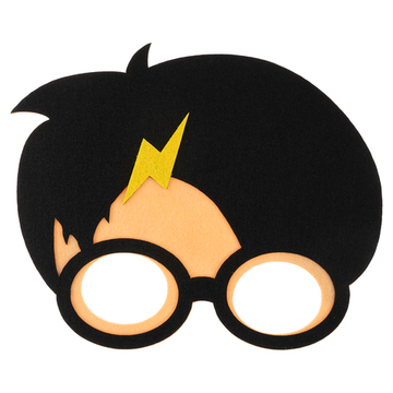 Маска карнавальная, из фетра, Маленький волшебник, Черный, 18,5*15 см