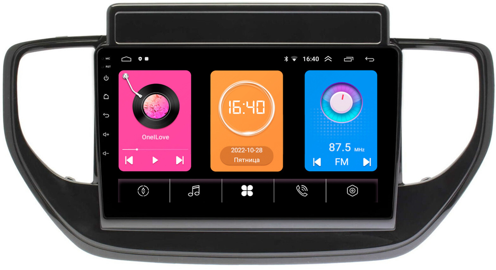 Магнитола для Hyundai Solaris 2 2020-2022 (штатная навигация) - OEM GT9-TK957 на Android 10, 2ГБ-16ГБ