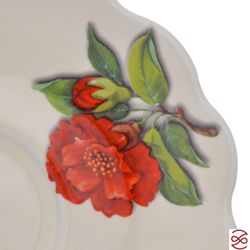 Подставка для яиц с блюдцем и ложечкой NUOVA CER Гранат 9см