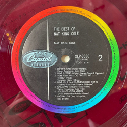 Винтажная виниловая пластинка LP The Best Of Nat King Cole (Japan 1963) (No Obi) (Red Wax Vinyl)