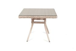 "Айриш" стол плетеный из искусственного ротанга, цвет бежевый