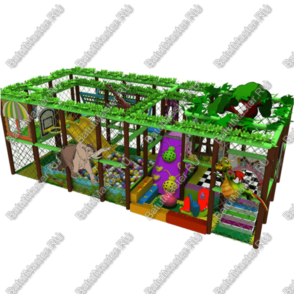 Детский игровой лабиринт "Праздник джунглей" HAS-SH32-02