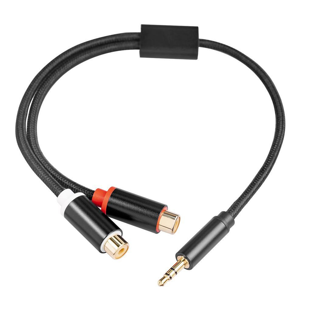 HiFi Gold-plated intarface Аудиокабель со штекером 3,5 мм  stereo на два штекера rca.