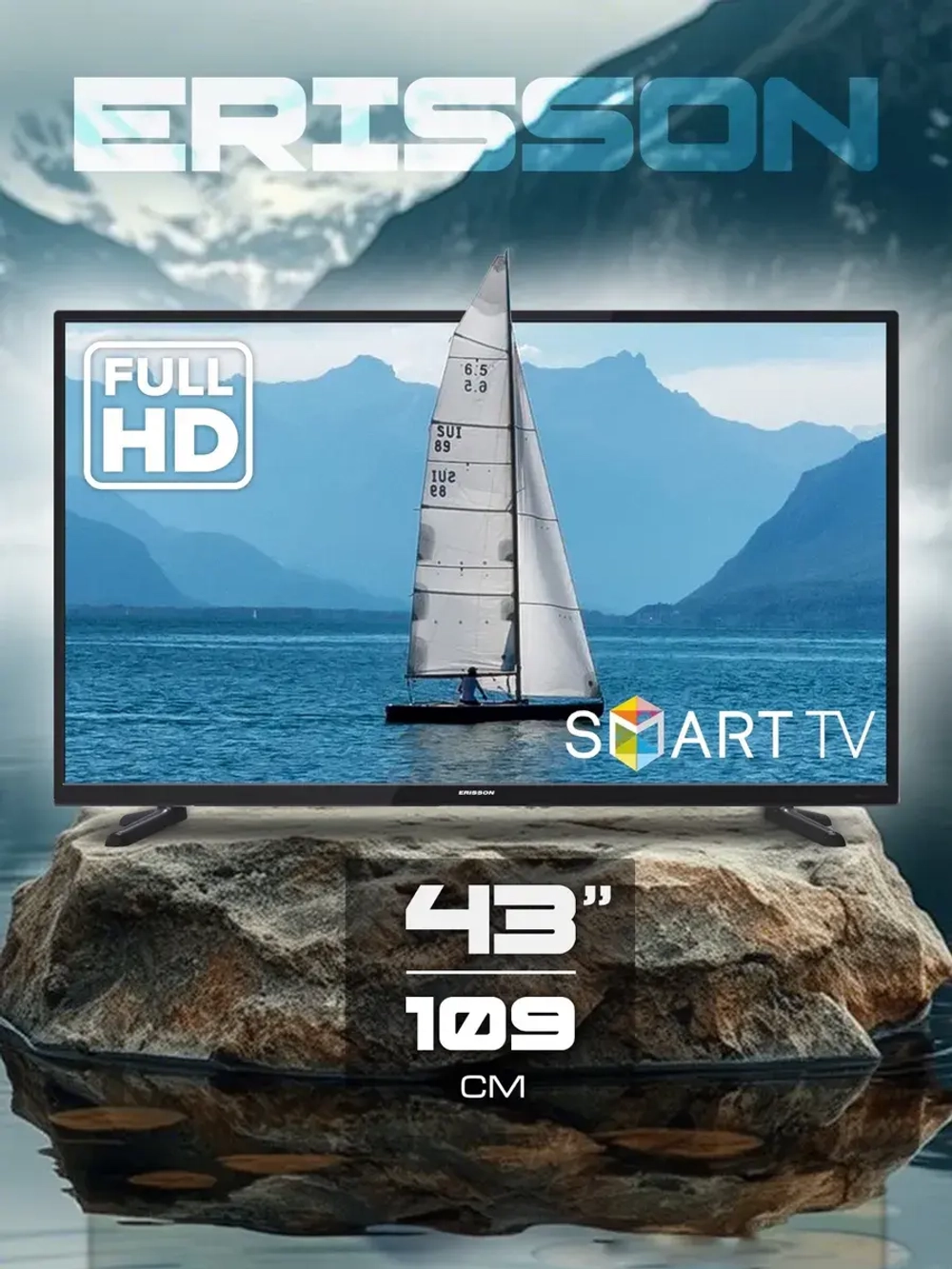 Телевизор 43" дюйма СМАРТ TV 109см Wi-Fi Android 13