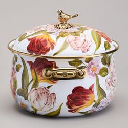 КАСТРЮЛЯ AGNESS ЭМАЛИРОВАННАЯ С КРЫШКОЙ, СЕРИЯ ФЛАНДРИЯ, 2,8Л, ДИА.18СМ