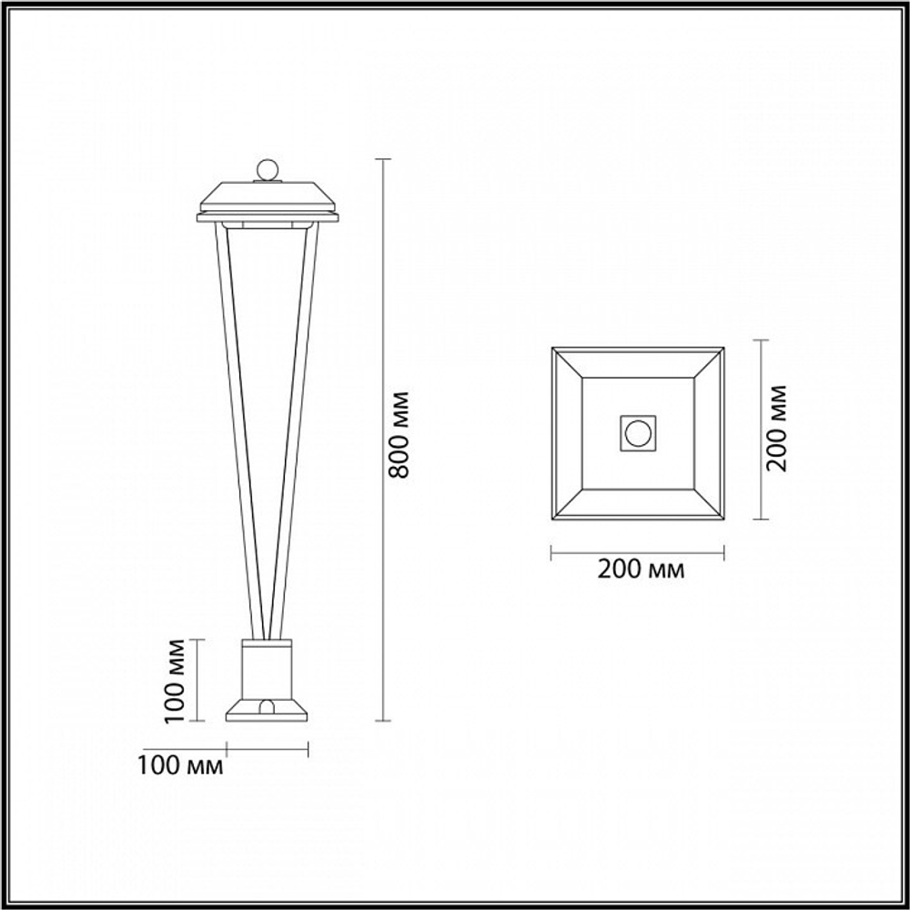 Наземный низкий светильник Odeon Light Bearitz 6655/12GL