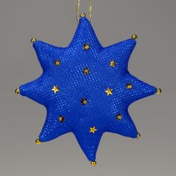 Бисерная ёлочная игрушка Звезда