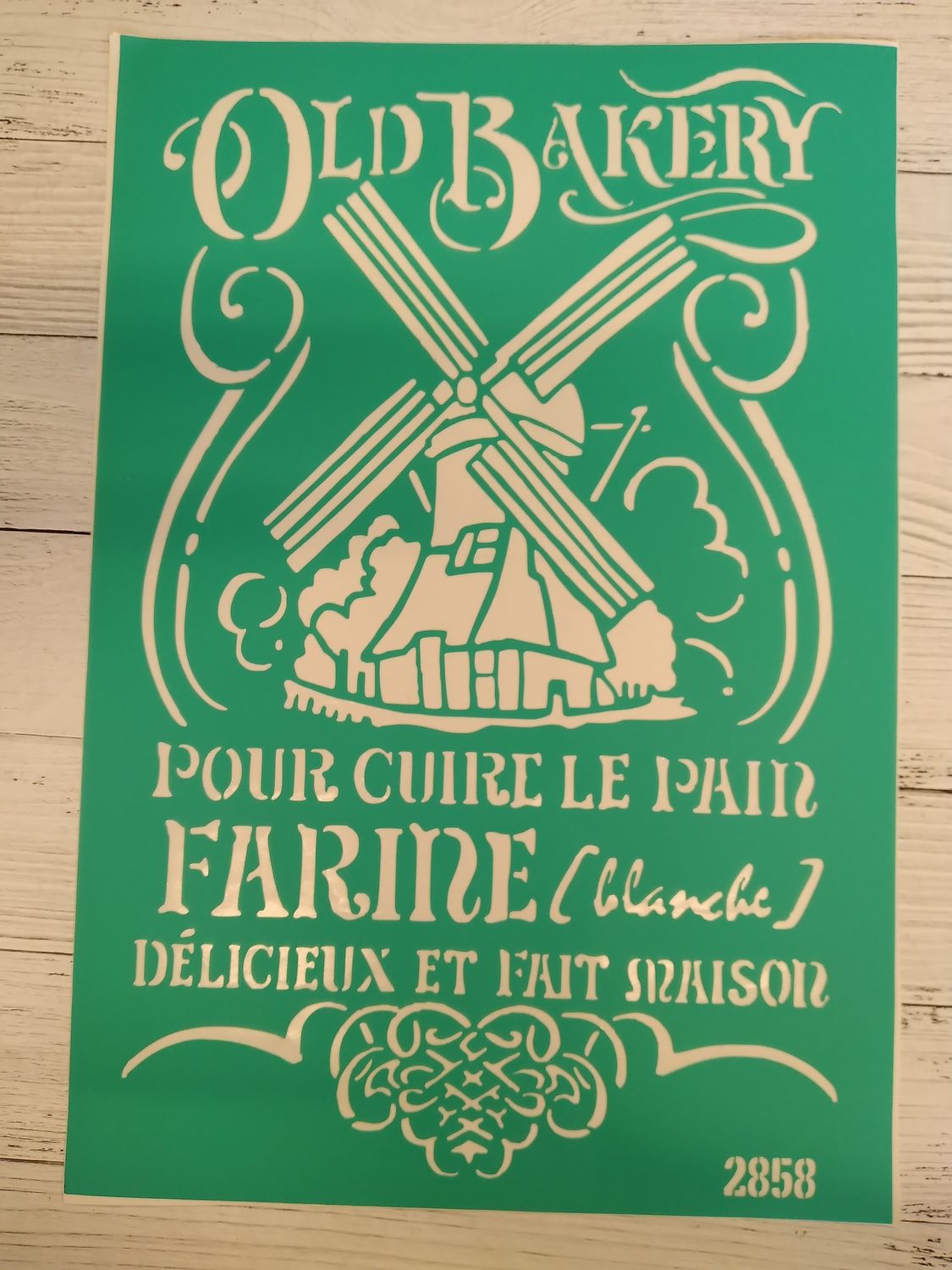 трафарет на клеевой основе ,2858 (20*30см)