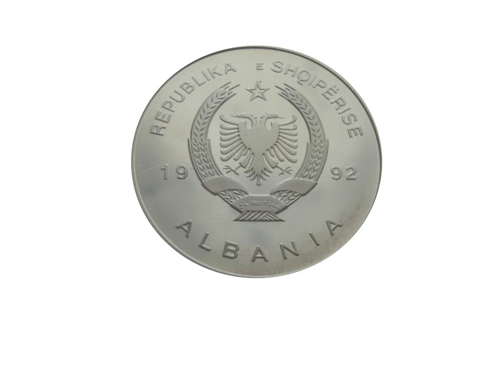 Албания 10 лек 1992 Бокс Олимпиада Барселона 1992 СЕРЕБРО