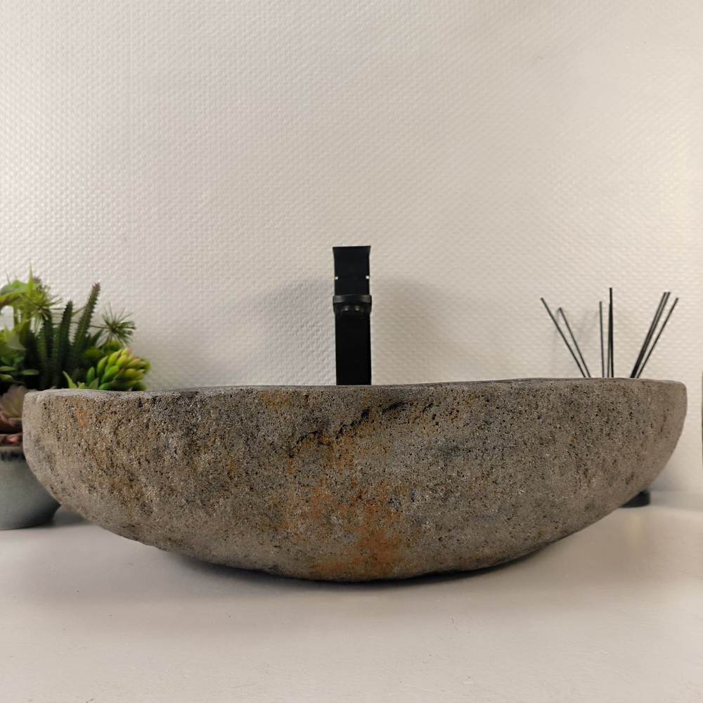 Раковина из речного камня RS-65239 57*40*14 0862