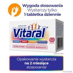 Диетическая добавка Витарал, 60 таблеток