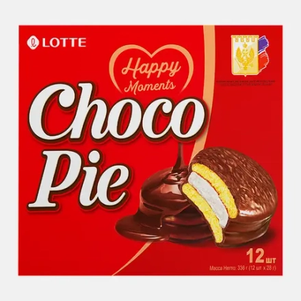 Печенье Lotte в глазури Choco Pie 336