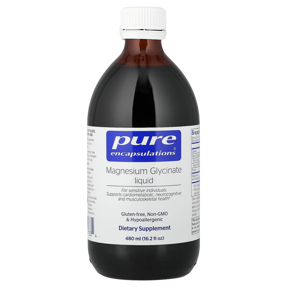 Pure Encapsulations, Magnesium Glycinate Liquid, 16.2 fl oz (480 ml)