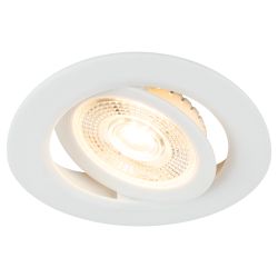 Светильник светодиодный встраиваемый ЭРА KL LED 25A-5 3K WH круглый поворотный белый 5Вт 3000К