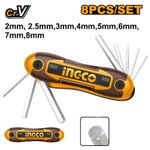 Набор шестигранников HEX 2-8 мм INGCO HHK14081 INDUSTRIAL