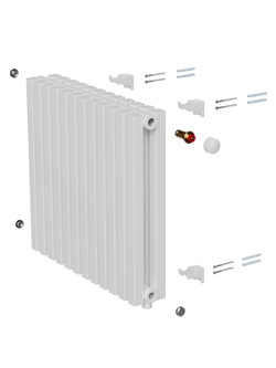Дизайн-радиатор Royal Thermo Shift Q30 VC2050 - 08 секц. RAL9016