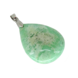 Кулон "Капля" хризопраз асс.
