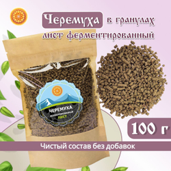 Лист черемухи ферментированный гранулы.
