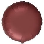 Шар (18''/46 см) Круг, Ройбуш, Сатин, 1 шт.