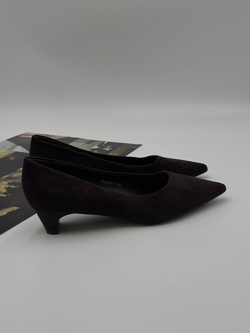 Туфли женские экокожа арт. 178-3 цвет"коричнево-бордовый"